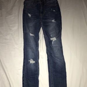 Hollister Blue ripped jeans